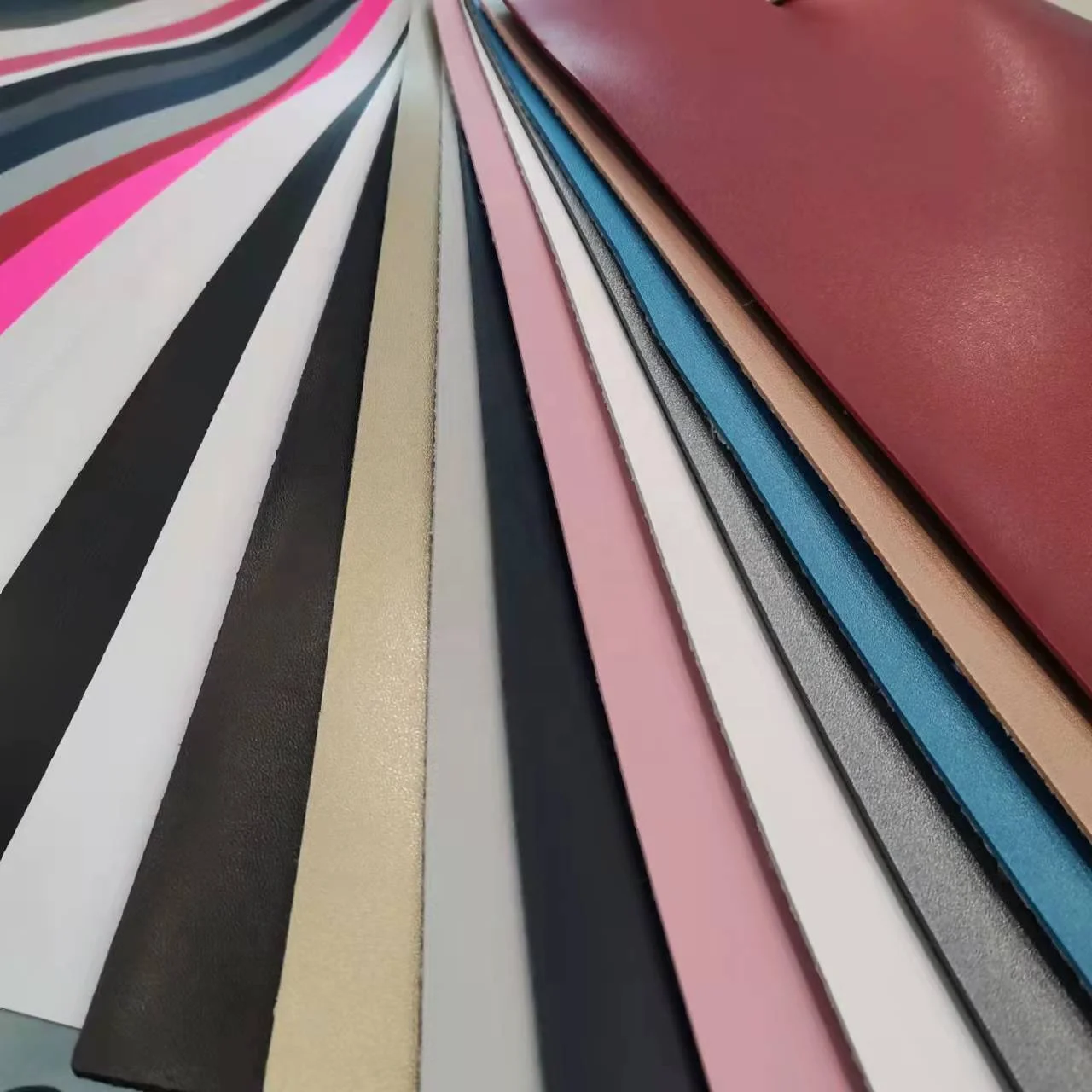 Artificial sythertic pvc leather for sofa upholstery