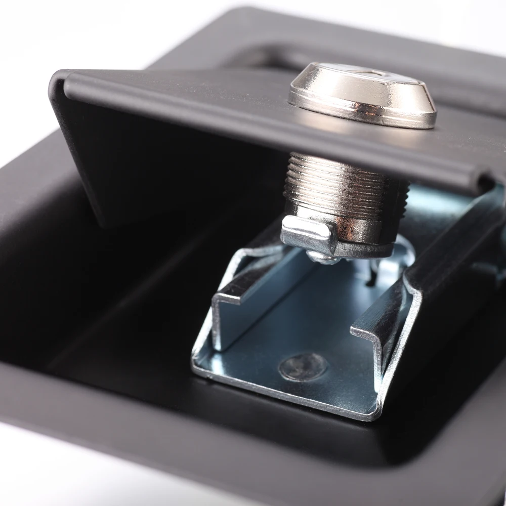 MS866-4 Mini Push-to-Close Steel / Stainless Steel Lockable Toolbox Recessed Paddle Latch