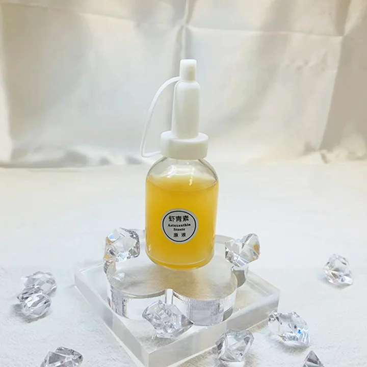 Astaxanthin Anti-Aging Amide Glow Skin Serum Liquid Form Targeting Face Area