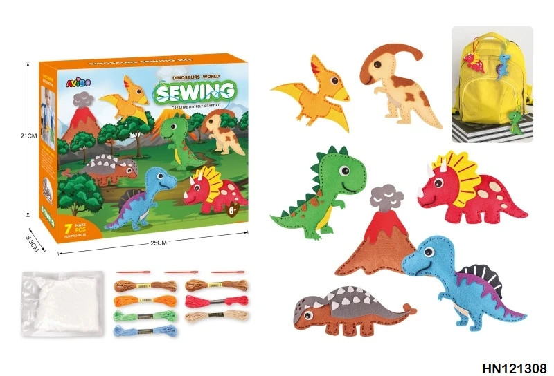 Wholesale DIY Felt Sewing Art Crafts Kits Woodland Forest Creature Plush Animal Shape for Kids Best Educational Toy Gift