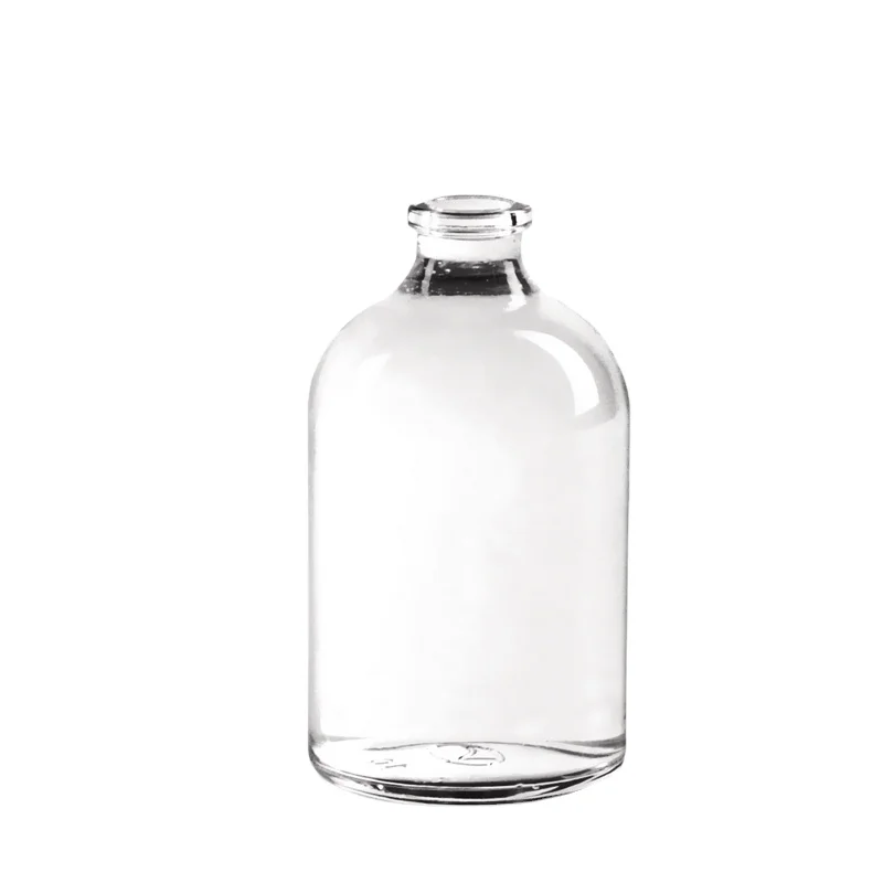 Флакон янтарный и прозрачный из литого стекла для инъекций для антибиотиков USP тип I