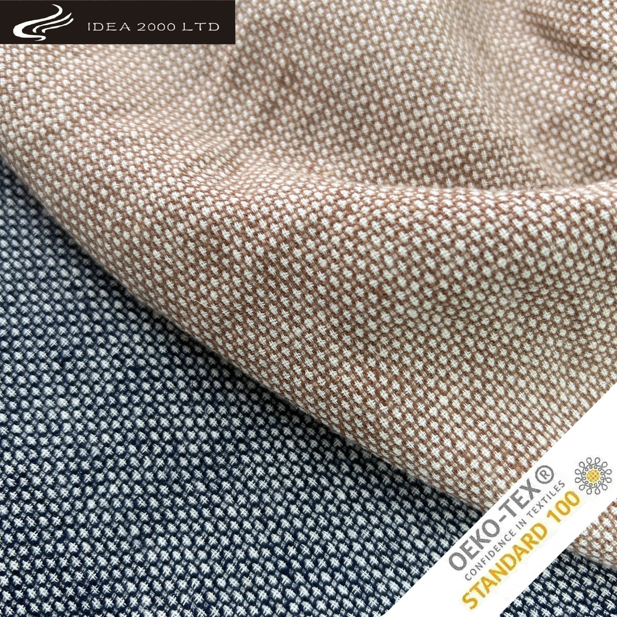 Factory Price 155GSM Linen Cotton Spandex Blended Fabric For Clothes