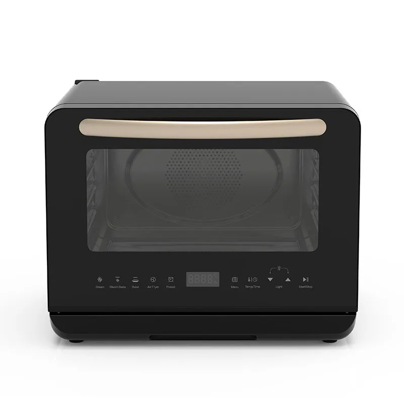 Household Electric Deep Fryers Air Digital Pizza Cake Chicken Baking Mini Toaster Oven Pink