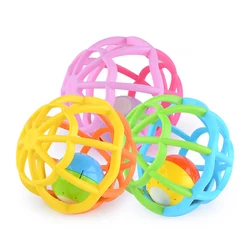 Eco-Friendly Soft Custom Music Educational Toy Baby Flash Rattle Ball