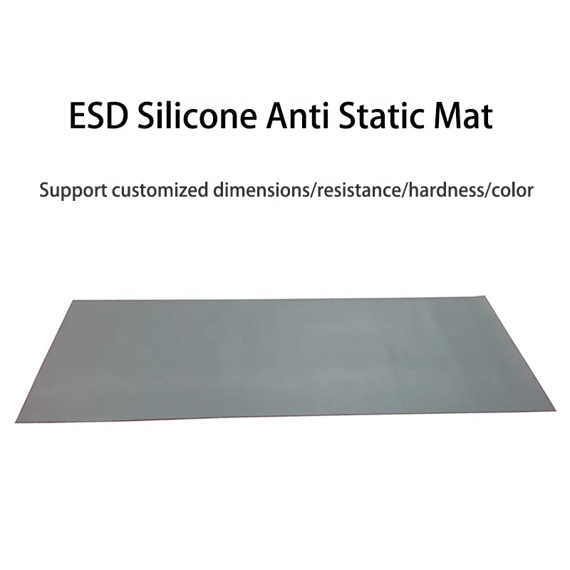 Manufacturer Texture Surface Cleanroom Esd Mat Silicone Table Antistatic Esd Rubber Mat for Workshop