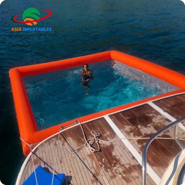 
 Портативный сетчатый бассейн для яхт, сетка для защиты от медузы, надувной бассейн для яхт  