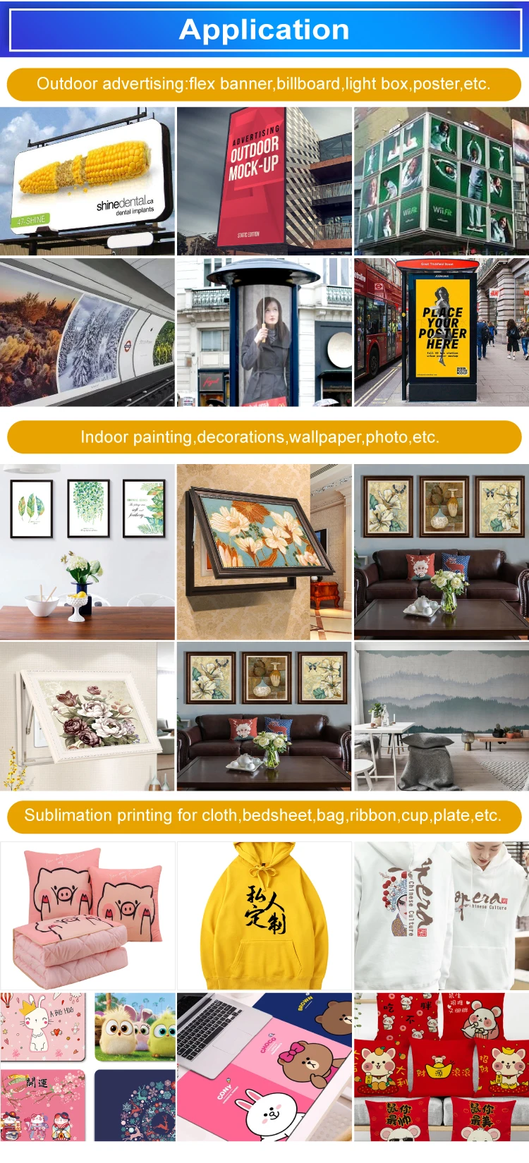 Mimage 1.6m/1.8m indoor/outdoor printer for /reflective film/pp paper printing eco solvent ink 1440 dpi