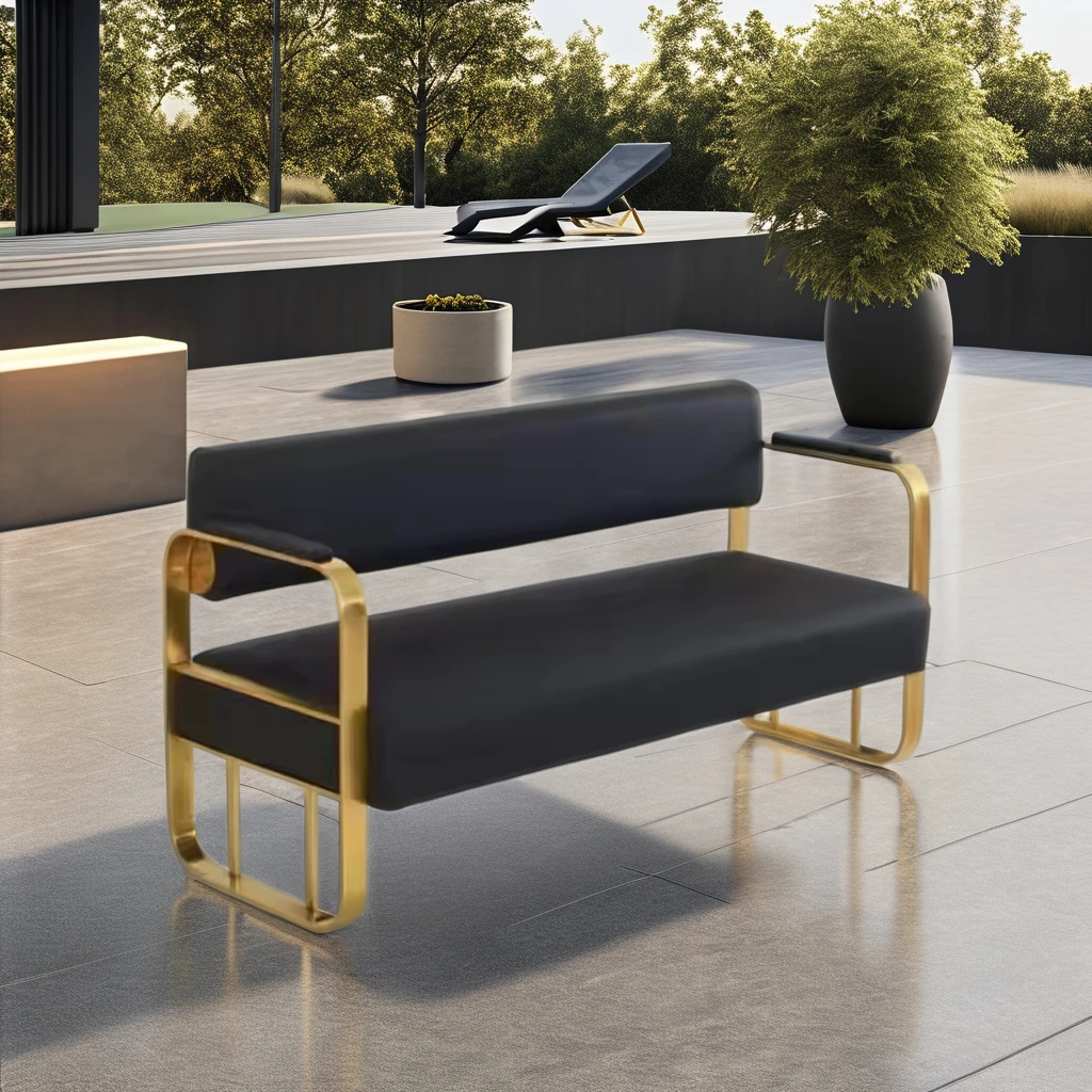 Hot Sale Modern Design Solon Waiting Chair Office Reception Hairdressing Bench Hospital Outdoor School Hotel Hall Mall Gym Salon