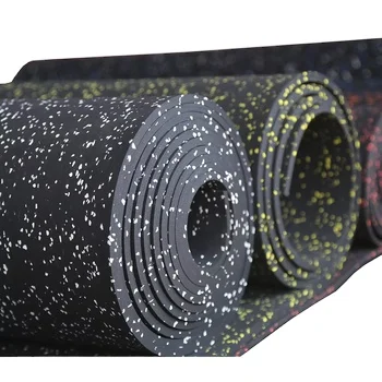 Indoor gym interlocking rubber floor protection floor, ceramic tile roll pad rubber floor