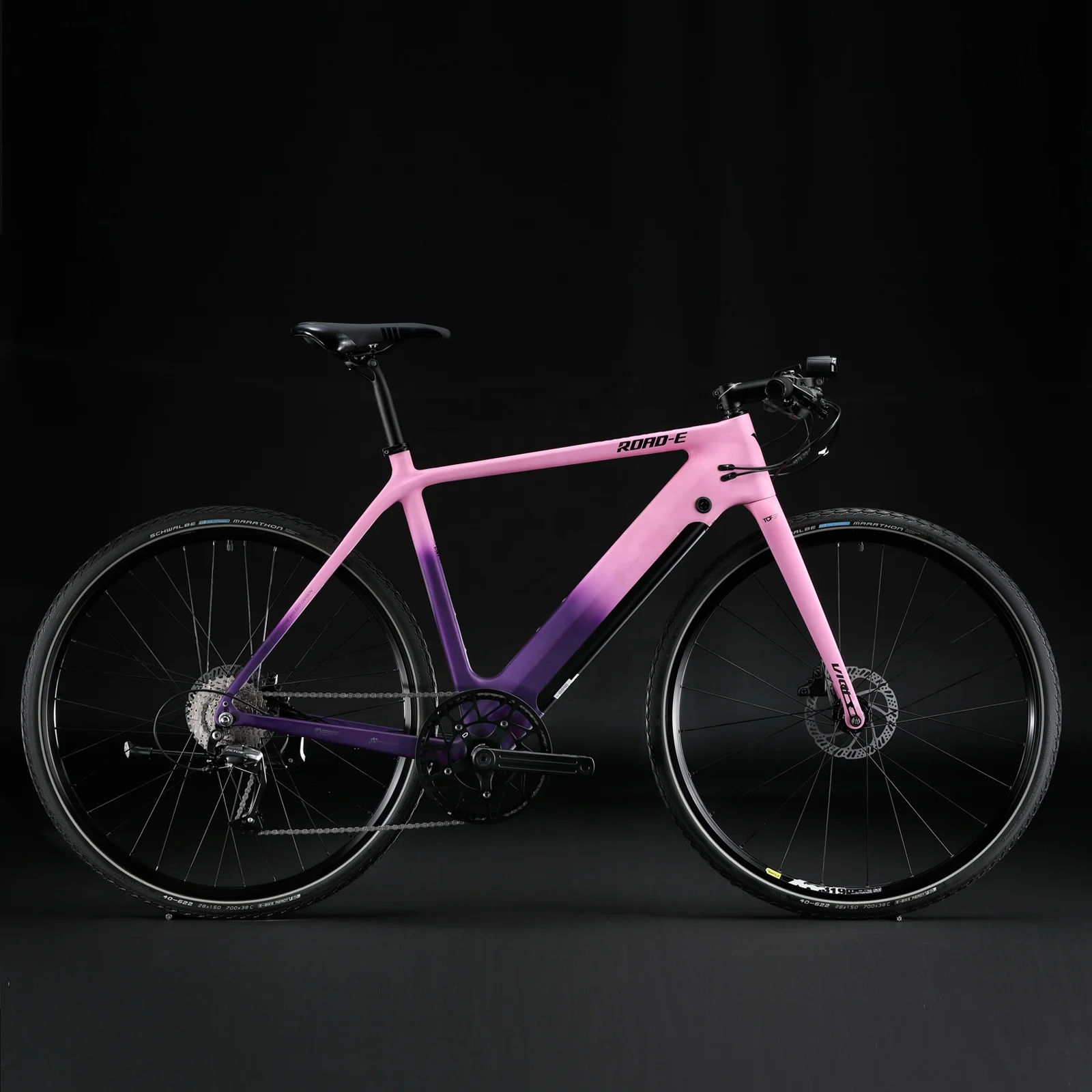 KABON carbon fiber 700c 36v 250w e bicycle hidden center motor mid drive electric road bike