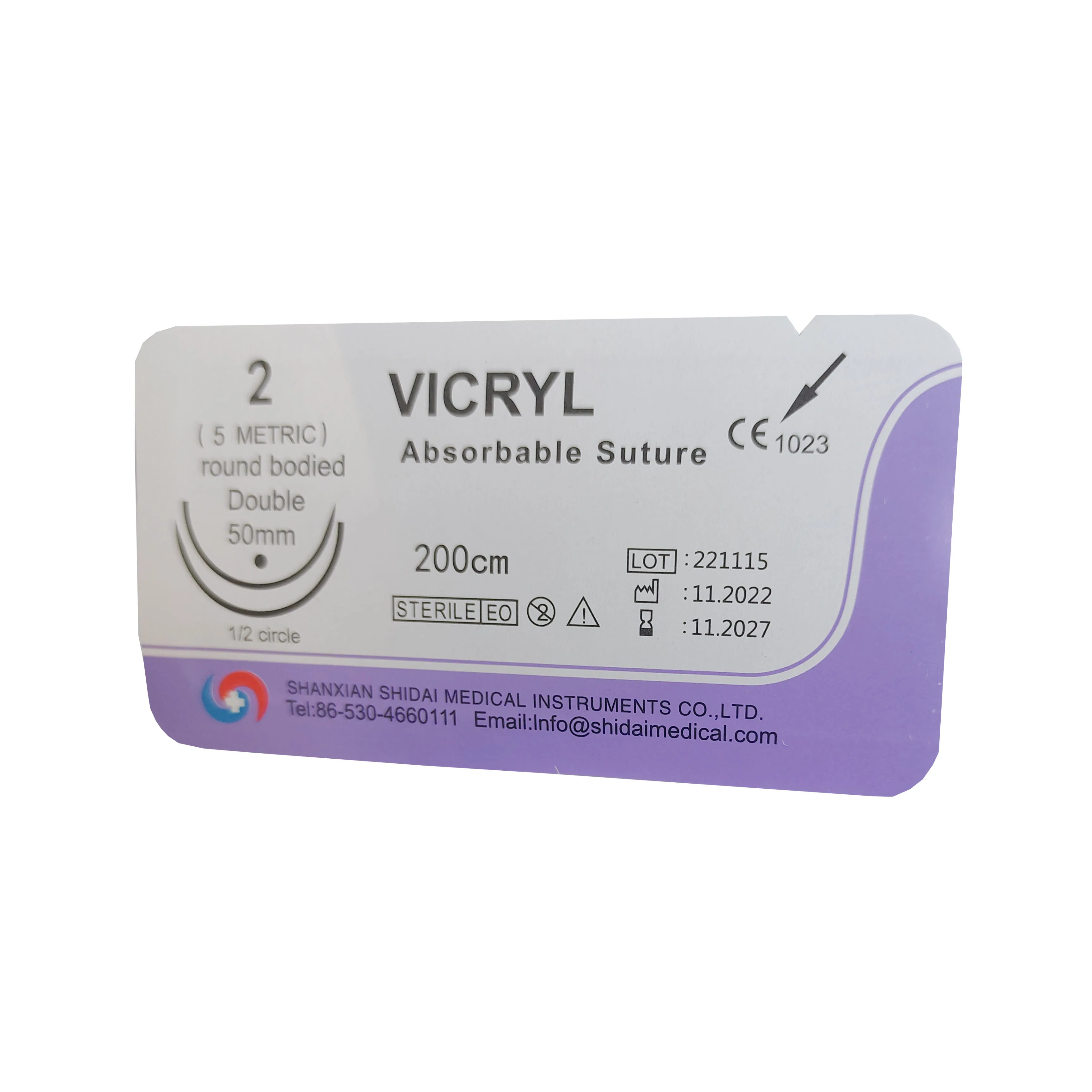 Wholesale Absorbable Vicryl Suture Disposable Surgical Suture Thread