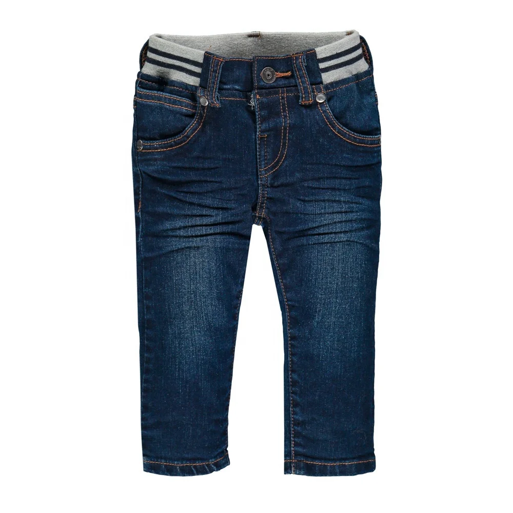 OEM order custom 2019 spring autumn wholesale kids jeans casual cool patch jeans for 6-36 month boys girls pants