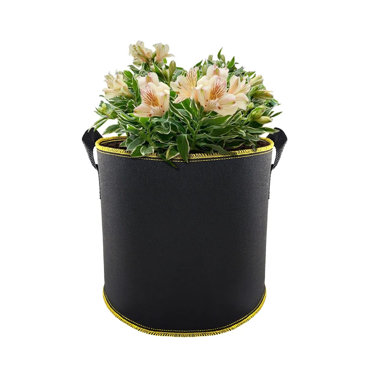 Perfect purchase wholesale permeable breathable  plant 5 gallon felt nonwoven fabric plant growing pots for garden home farms