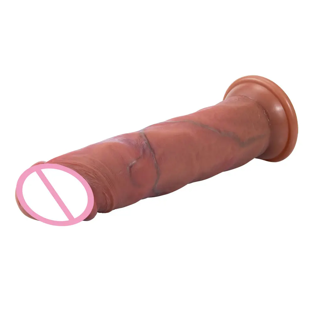 Rocket Raccoon Realistic Sliding Foreskin Penis Thick Silicone Dildo Suction Cup Masturbation Dick Sex Toys For Women Wholesale