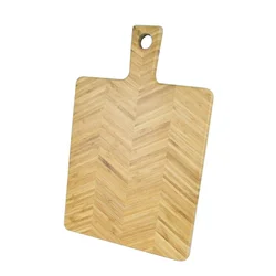 Bamboo Wooden Cutting Board with Handle Chopping Block Kitchen Serving Charcuterie Cheese Board