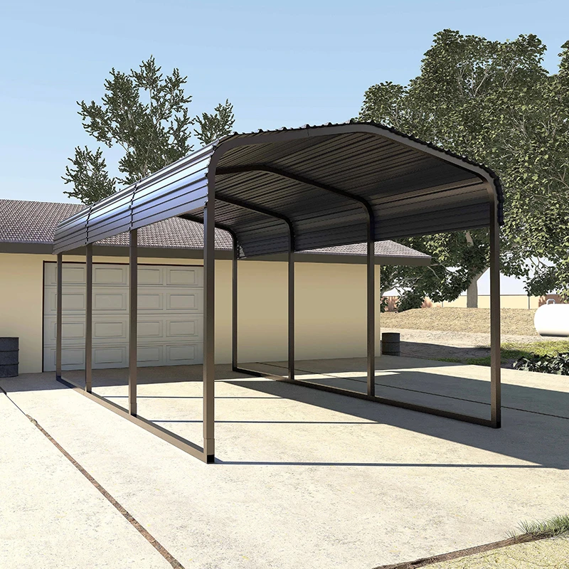 10x15ft прочный металлический жесткий навес для автомобиля с оцинкованной стальной крышей автомобилей лодок и тракторов
