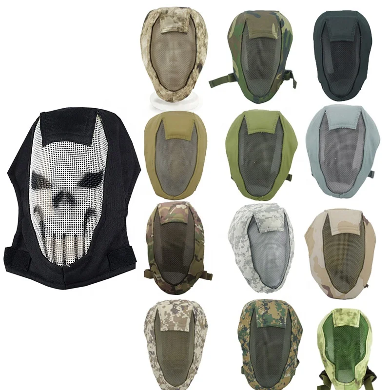 V3 Tactical Mask Full Face Real Life Desert Sports Mask Fencing Fighting Tactical Gear Electronic Camouflage Tactical Mesh Mask