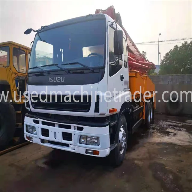 USED JAPAN BRAND  CONCRETE PUMP TRUCK 37M 46M RIGHT HAND DRIVE RHD