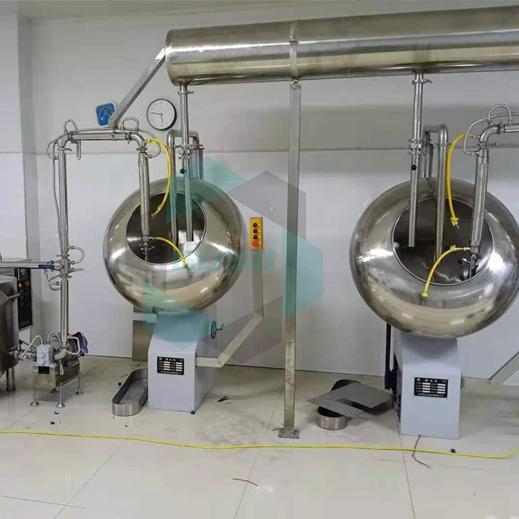 Gusu Chocolate Making Machine Chocolate Coating Machine for Nuts Peanut Almond Coating