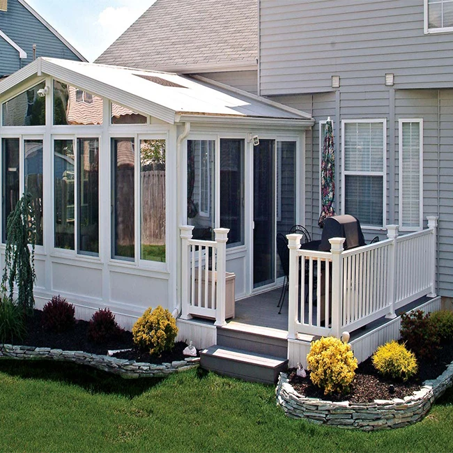 Aluminum Glass House Veranda Sunroom Exterior Winter Garden