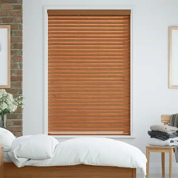 Blackout blinds Remote control Venetian wooden blinds motorzed