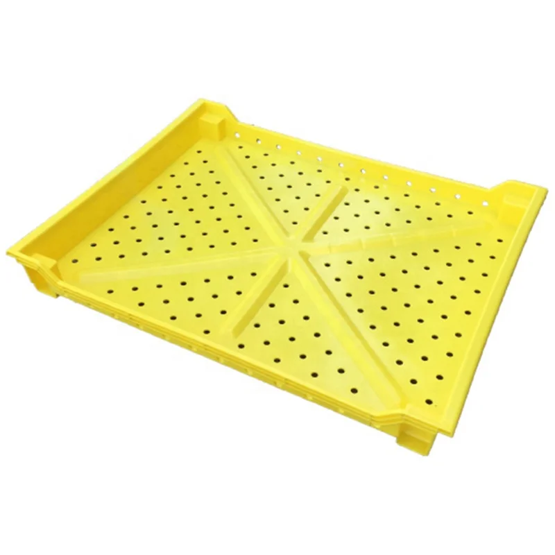 Hot selling Ventilated Stacking Storage IQF plastic Berry tray for blueberry raspberries harvesting