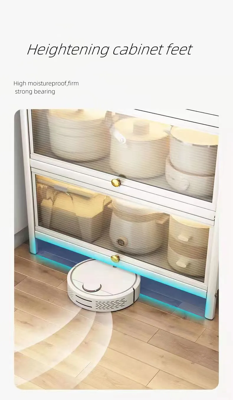 Large living room with door kitchen shelf for storing multifunctional bowls and chopsticks dish storage layer cabinet