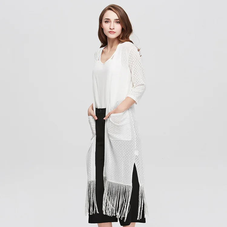 
Детская Длинная вязаная женская хлопковая одежда на заказ, качественные кашемировые женские кардиганы на пуговицах с цветочным принтом темно-синего цвета 