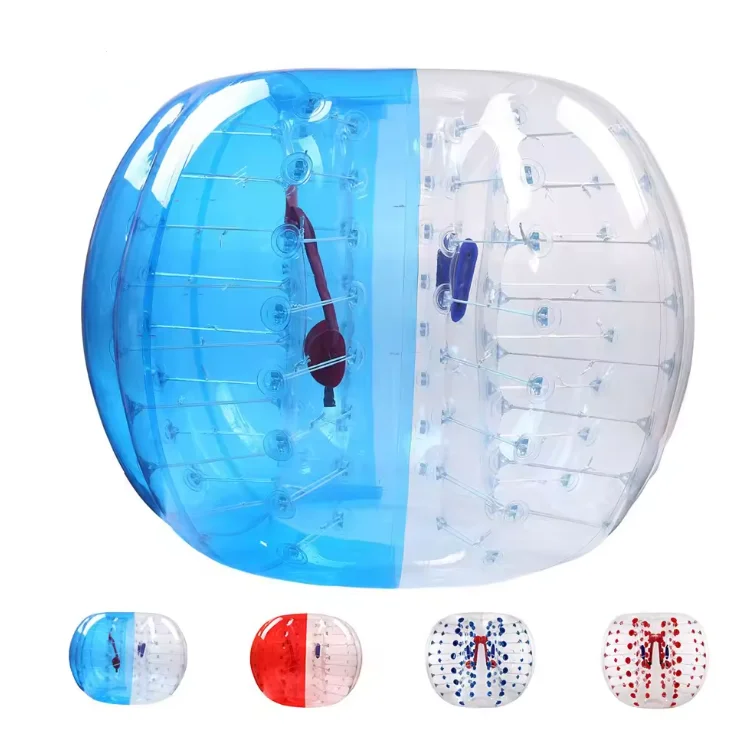 Hot Selling Body Zorb Bumper Ball Suit Inflatable Bubble Football Soccer Ball With Colored Dots