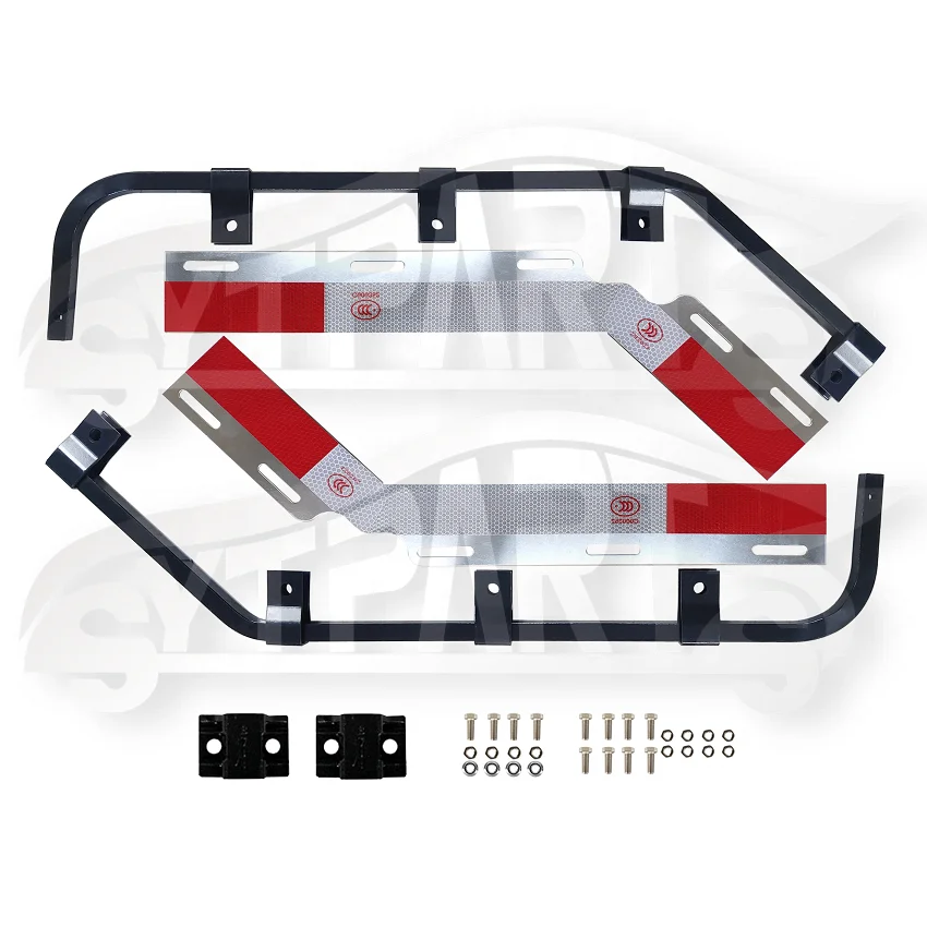 truck accessories,heavy duty truck hanger reflective strip spring loaded mud flap hanger reflector