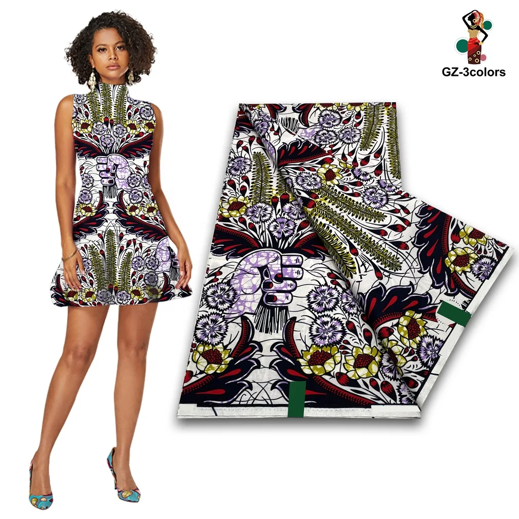 High Quality 100% Cotton African Wax Print Fabric Africa Design Capulana Ankara Pagne Batik Nigeria Wax Fabrics Tissu Africian
