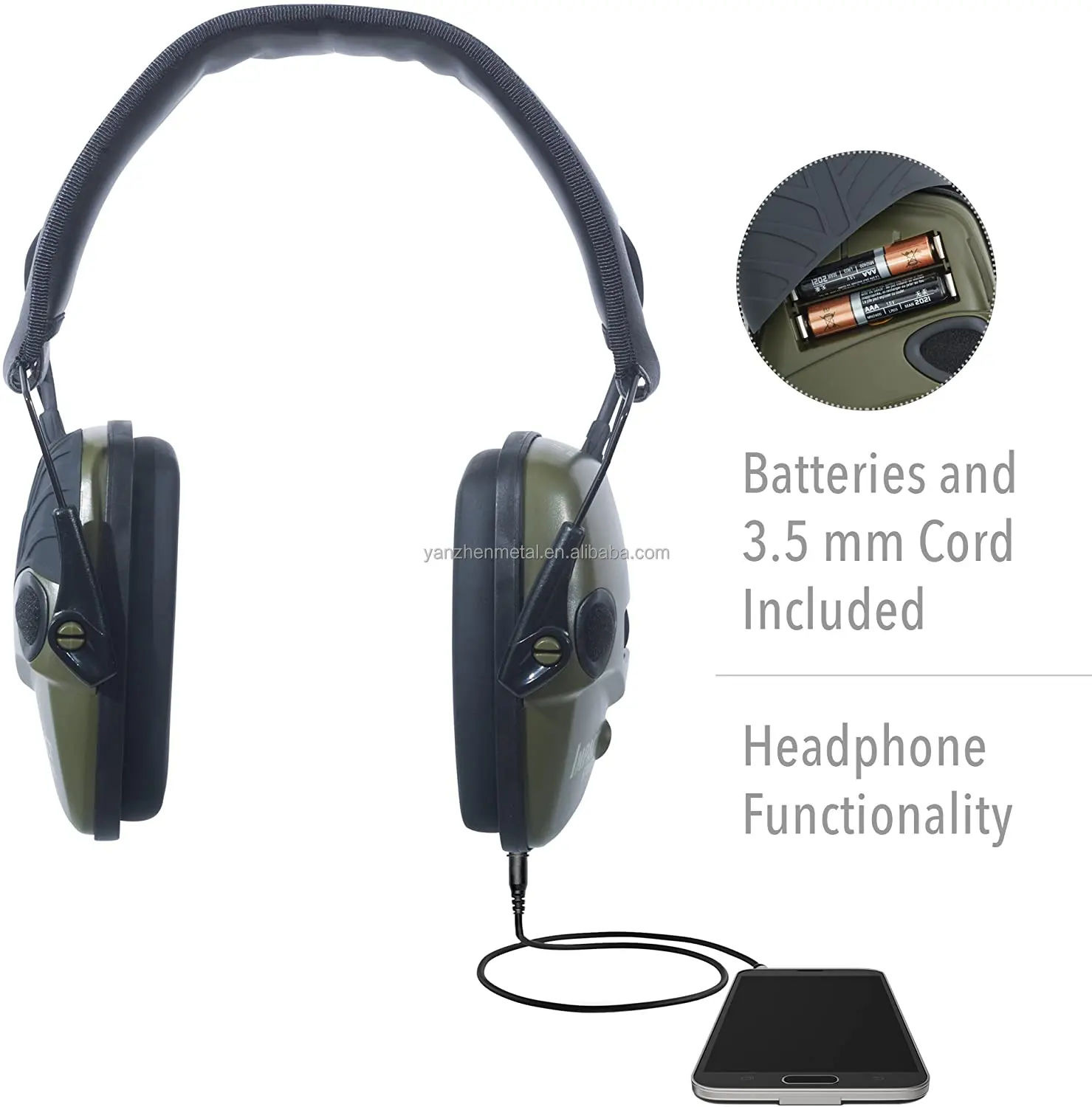 Impact Sport earmuffs earplug