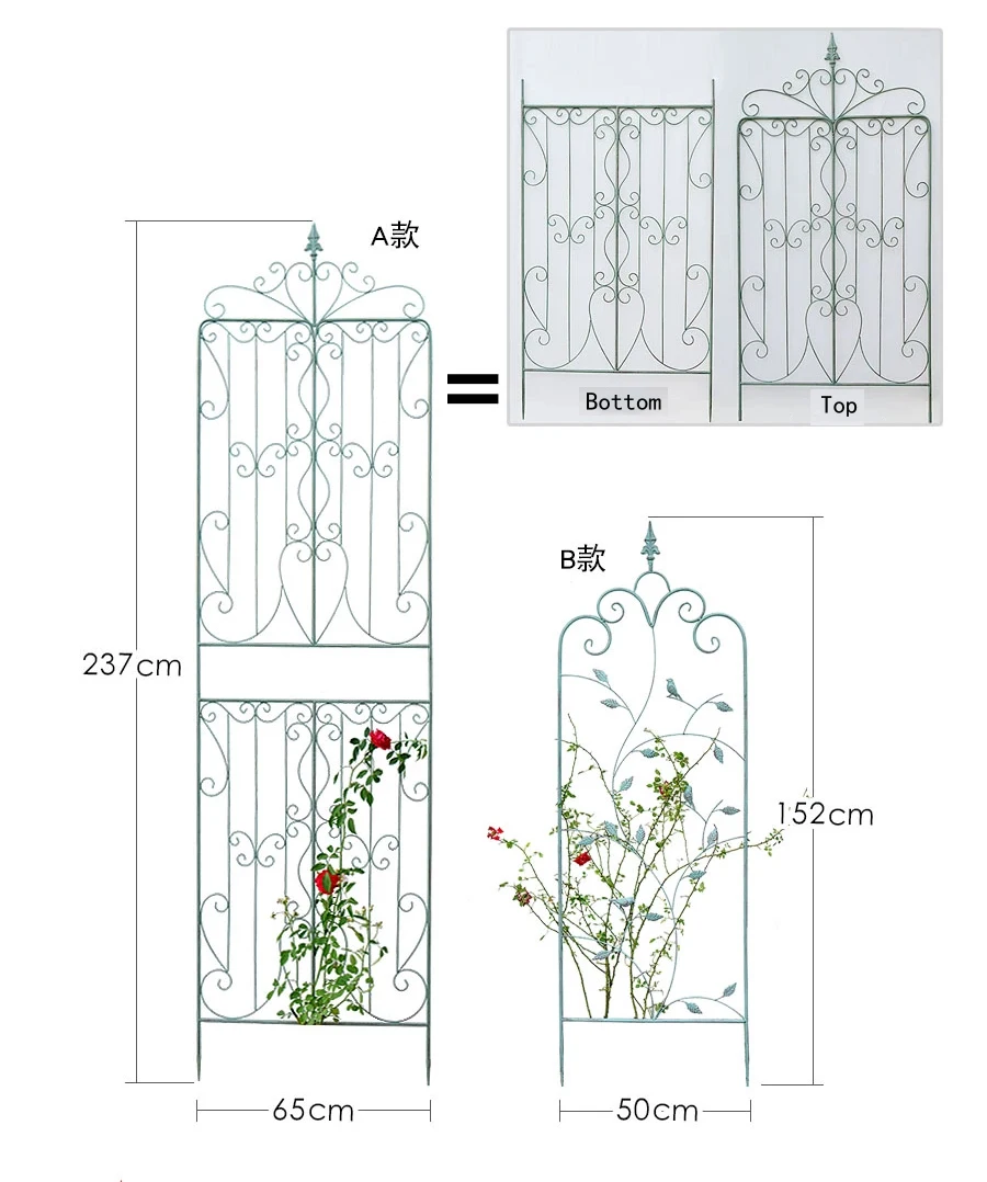 Garden Trellis for Climbing Plants Flower Fence Trellis for Potted Plant Support Tall Wall for Rose Vine Vegetable Cucumber