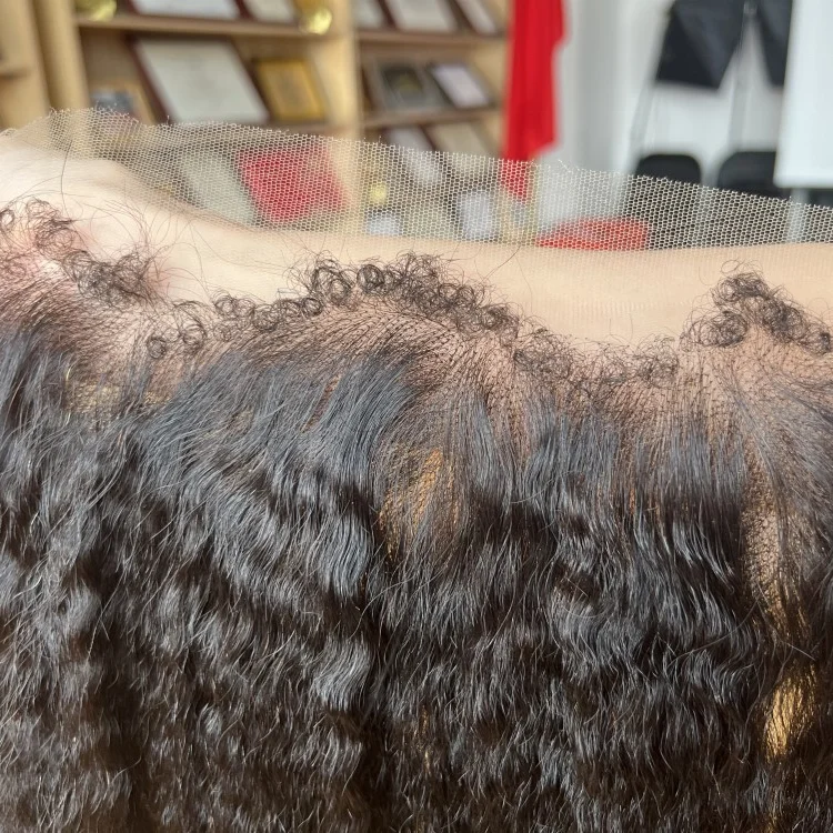 13*4 13*6 Natural Looking Kinky Baby Hairline HD Lace Frontal Kinky Baby Hair Wig Natural Looking For Afro Women