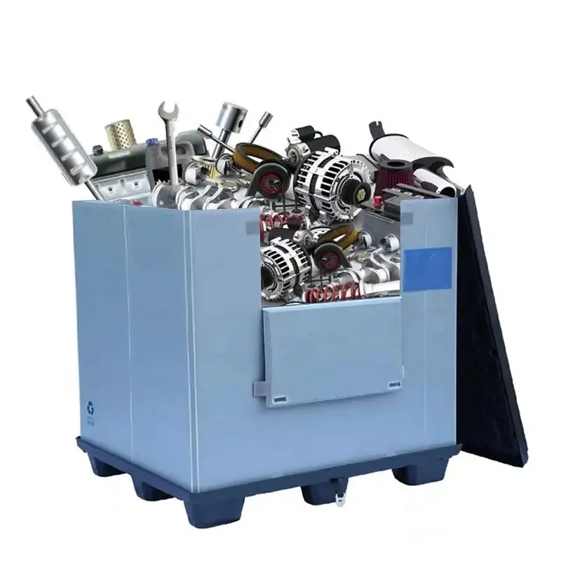 Custom PP corrugated honeycomb pallet box collapsible plastic pallet box foldable coaming container bins