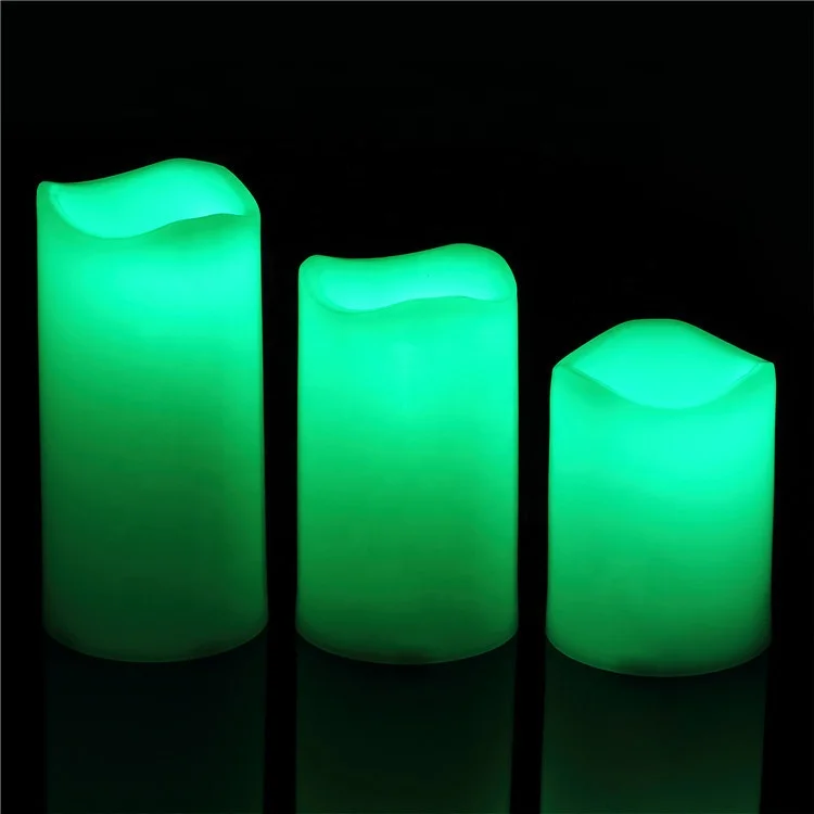 LED flameless wax paraffin candle light wholesale Illumination wedding decoration candle tealight with color change by remote