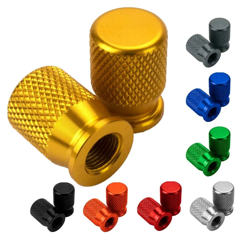 
CNC aluminium colored anodized tire valve cover scooters motorcycles cars 