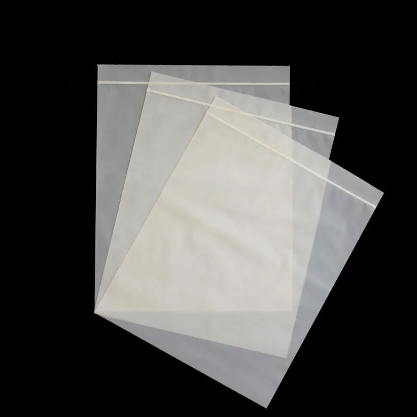 Reusable PLA PBAT compostable ziplock bag 80micron white clear corn starch 100% biodegradable zipper packaging bags for clothing