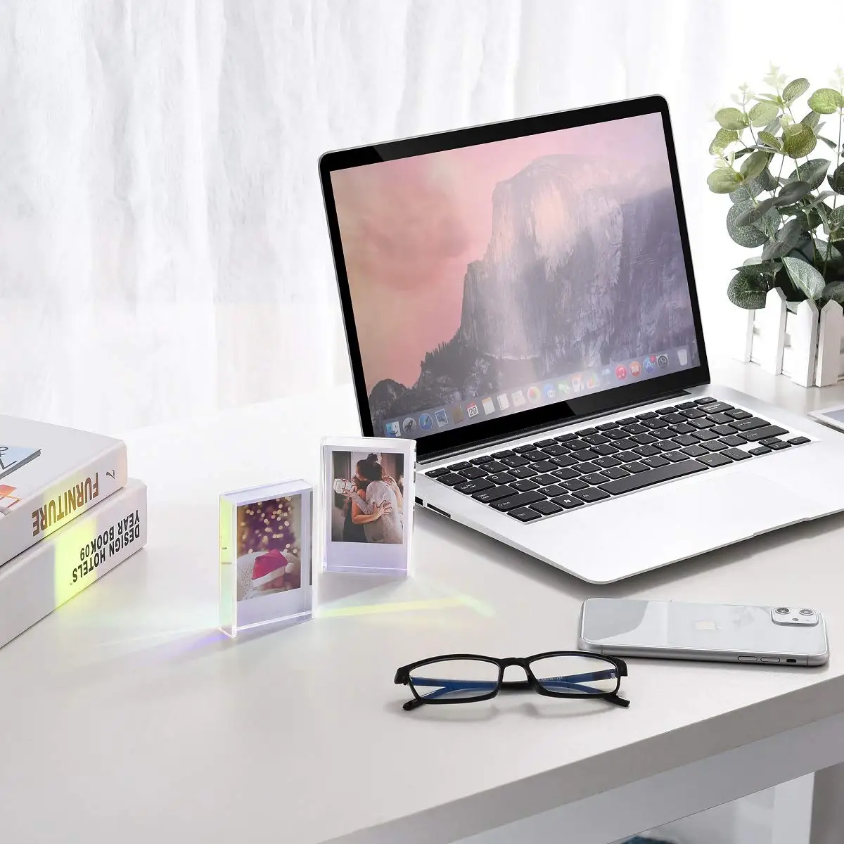 Phattopa Instax mini frame, suitable for desktop and desktop, mini instant suitable for Fuji and Polaroid film