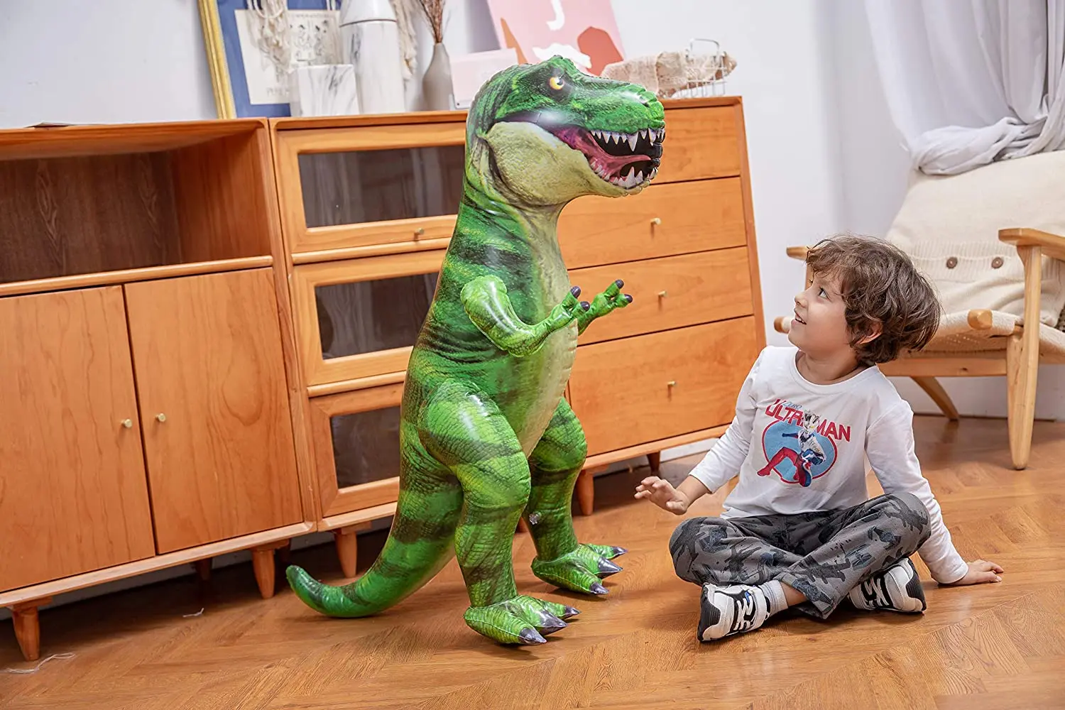 Dinosaur Inflatable Tyrannosaurus Rex Inflatable Dinosaur Toy for Party Decorations Dinosaur Birthday Party Gift for Kids adult
