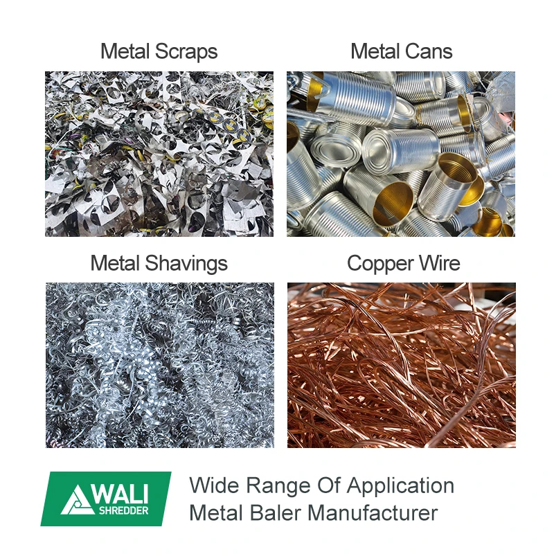 Factory Supply Scrap Metal Baling Machine Waste Copper Wire Metal Baler for Recycling