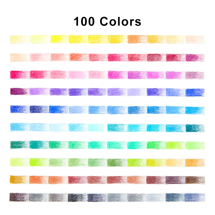 Gxin P021B2 100 colour pencils Professionalcustom color Pencils Set art supplies Watercolor Drawing colored pencils Gift Box