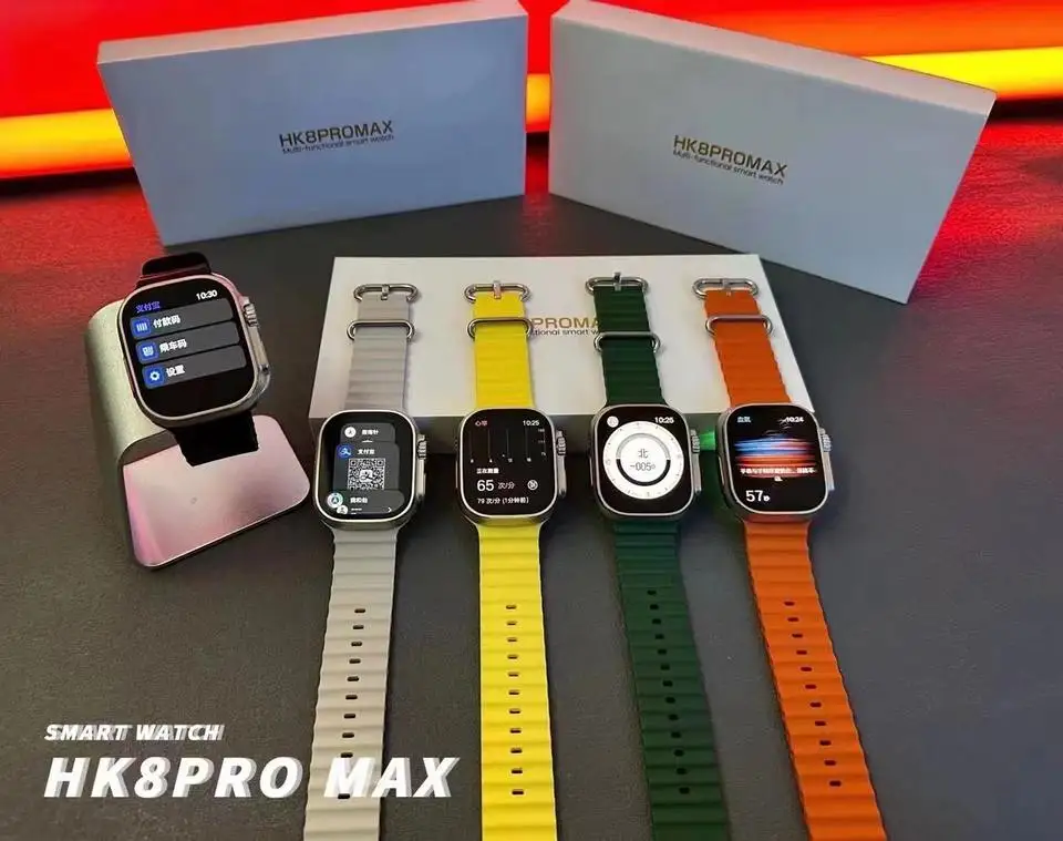 2023 watch HK8 Pro Max reloj inteligente AMOLED Screen 2.12 Inches 49mm NFC Wireless charging Smartwatch Ultra Smart Watch 8