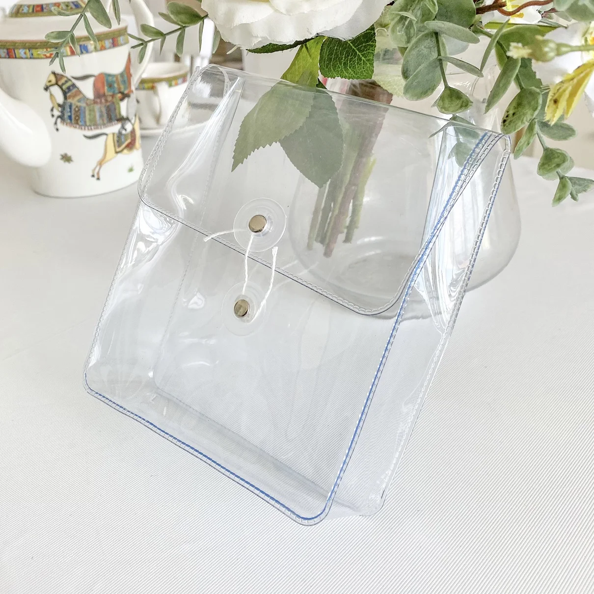 School and office supply transparent shape bag, file bag package for item storage