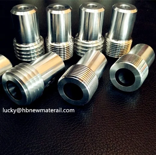 Boron carbide coarse thread long venturi sandblasting nozzle with aluminum Jacket
