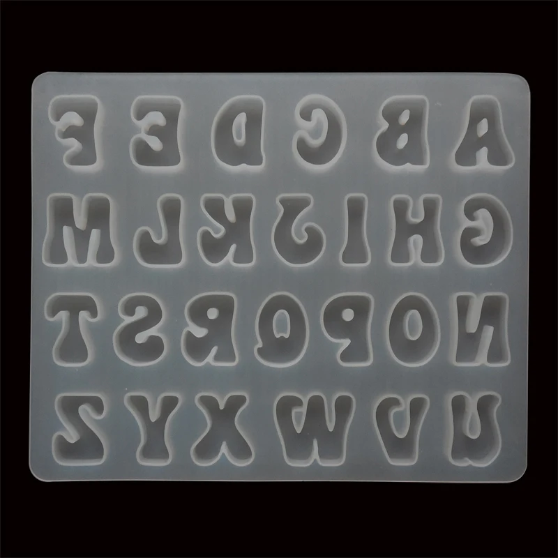 Mold Custom Letter Food Grade DIY Concrete Resin Rubber Opp Bag Silicone Moulds Cake Tools Silicone Mold for Soap DIY Product
