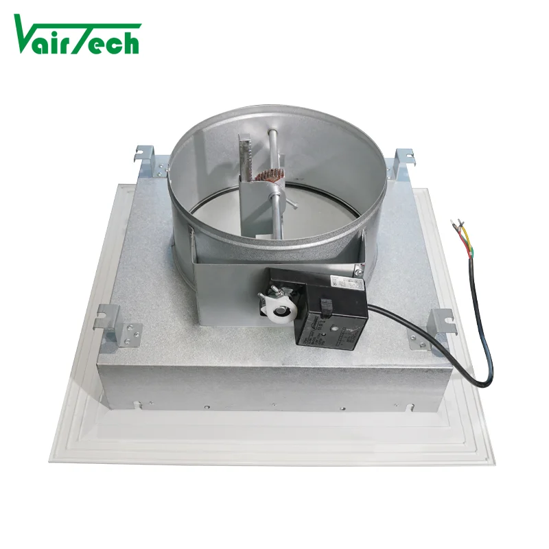 Hvac System Vav Square Diffuser Regulate Air Flow Through Actuator