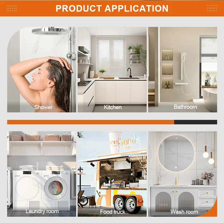 Storage Water Heater for Kitchen 2KW 80L Electric Hot Water Heater Boiler Cylinder Tank