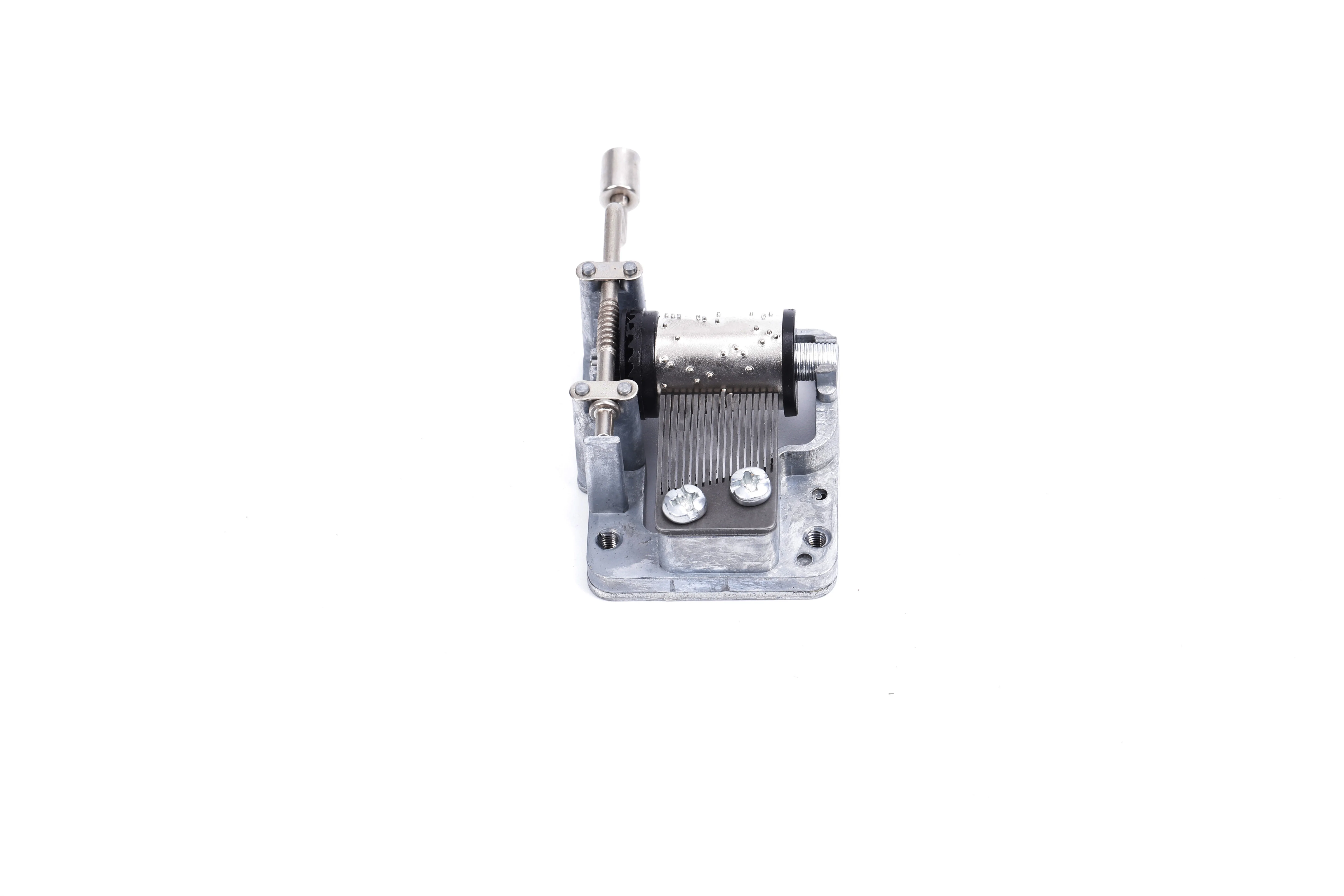 wholesale hand crank musical movement with Metal Handle for DIY music box 18 note hand crank music mechanism