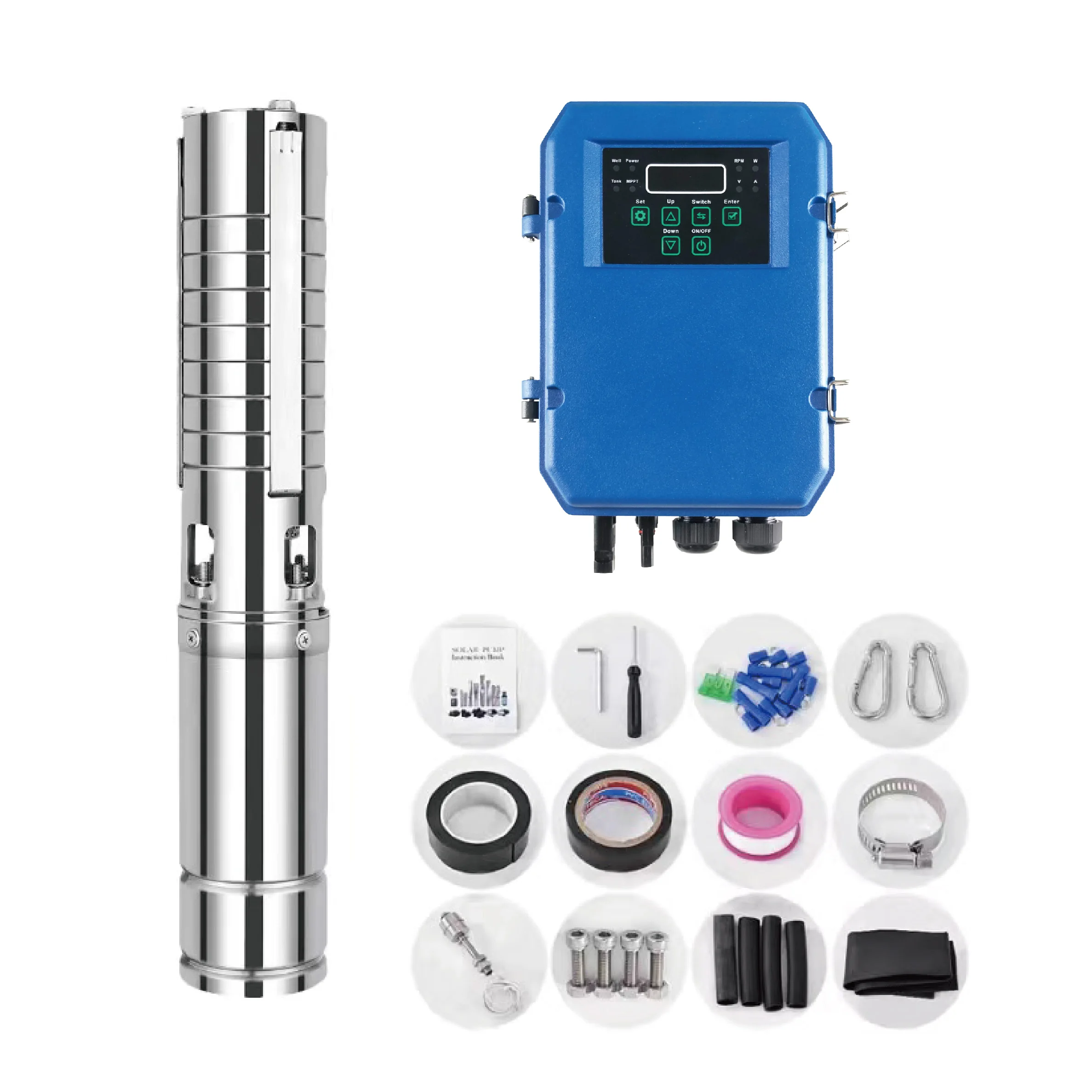 solar pump for irrigation solar pump system JNTECH solar DC pump with controller